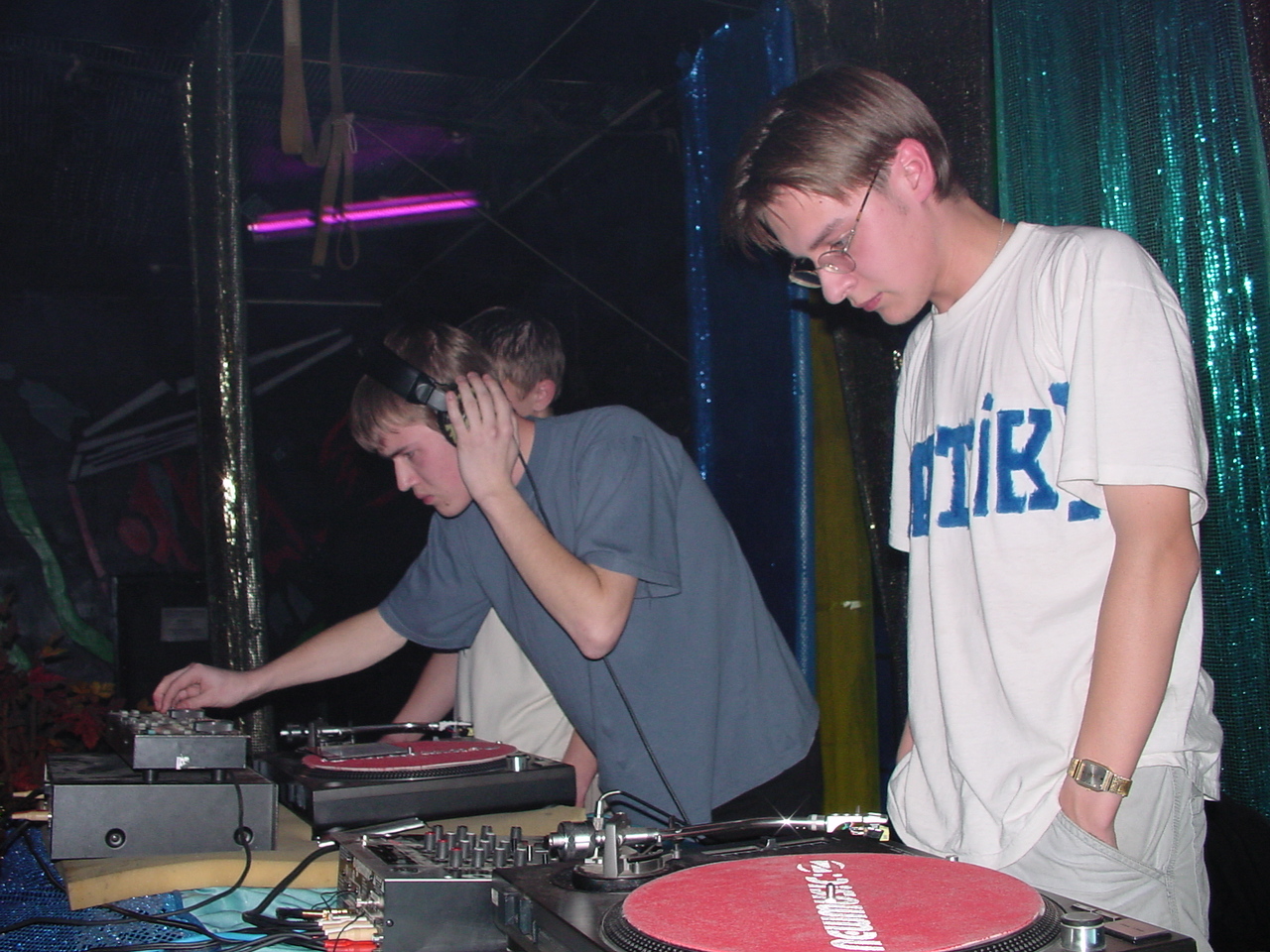 SOI performing behind the decks at Chameleon